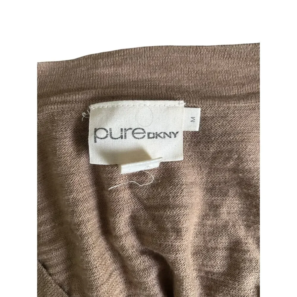 Pure DKNY Cotton/Wool Blend Cardigan